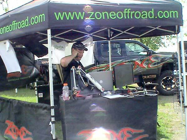 Zone booth at the Lima 4-Wheel Jamboree